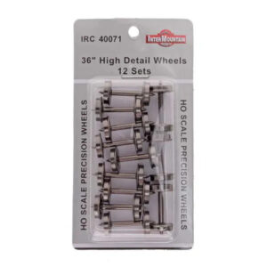 Intermountain HO High Detail Brass 36" Wheels (.110" Tread Width) 12 Pack