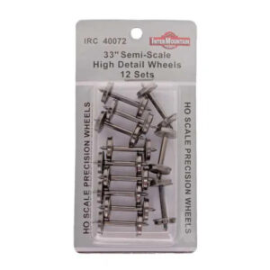 Intermountain HO High Detail Brass 33" Semi-Scale Wheels (.088" Tread Width) 12 Pack