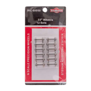 Intermountain N 33" Brass Insulated Wheelsets (Axle Length: 0.554") 12 Pack