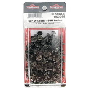 Intermountain N 36" Brass Insulated Wheelsets (Axle Length: 0.554") 100 Pack