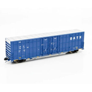 Aurora Miniatures N 60' Greenbrier 7550 Box Car Laurinburg & Southern "LRS, GATX Blue"
