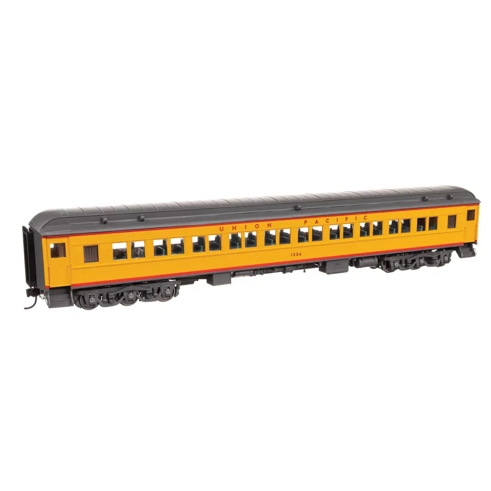 Walthers Proto HO 82' Pullman Heavyweight Paired Window Coach Union Pacific w/ Lights