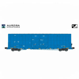 Aurora Miniatures N 60' Greenbrier 7550 Box Car Data Only "Blue"