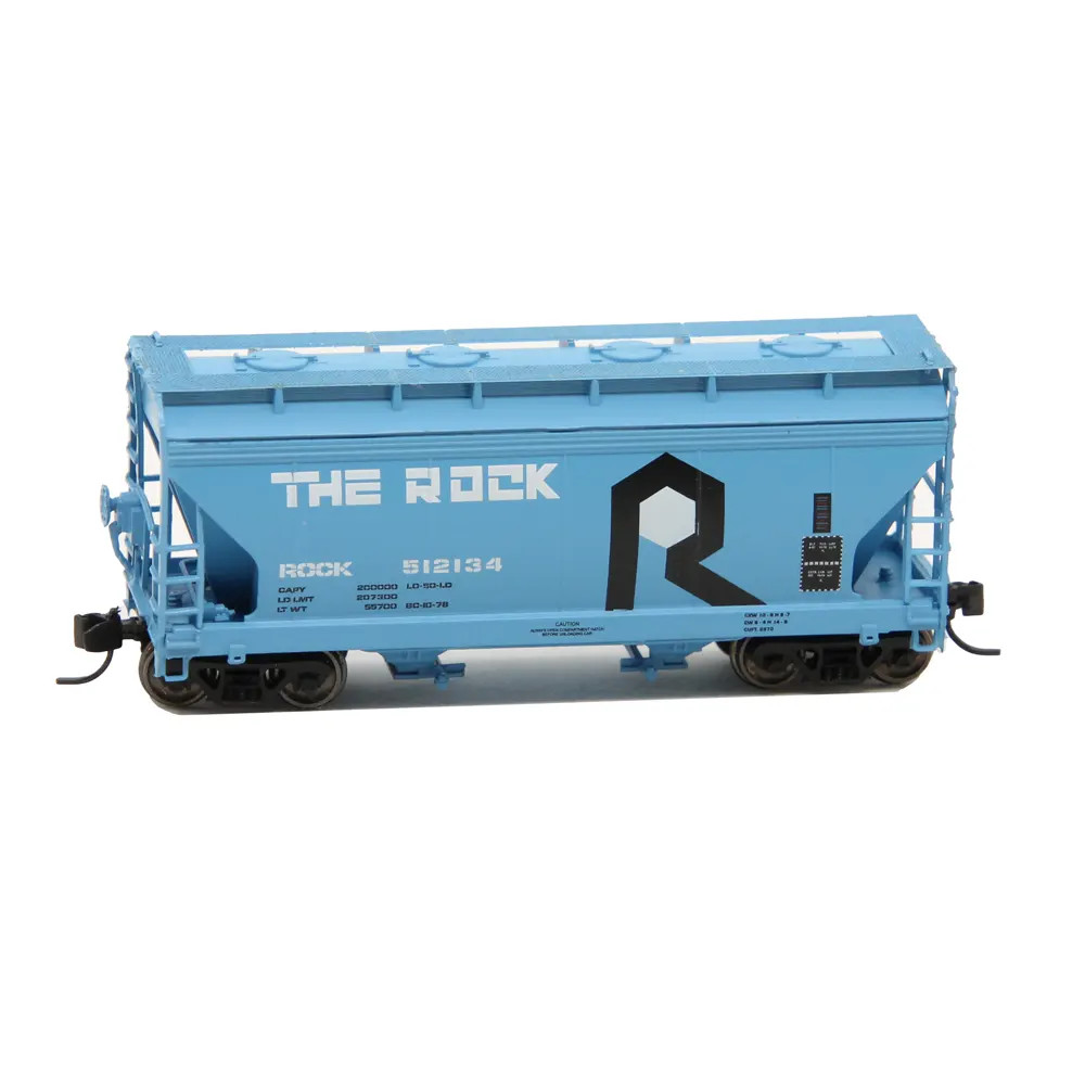 Intermountain N ACF 2970 2 Bay Covered Hopper Rock Island "The Rock"