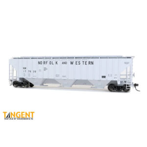 Tangent HO Roanoke Shops HC-71 4750 Covered Hopper Norfolk Western "Claytor Repaint"