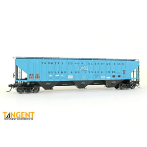 Tangent HO PS-2CD 4750 Covered Hopper Midwest Railcar "MWCX, ex Roland & Nevada, IA"
