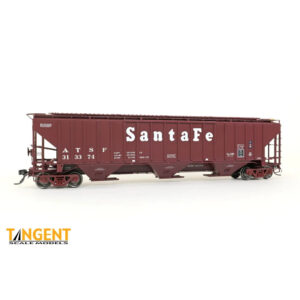 Tangent HO PS-2CD 4750 Covered Hopper Santa Fe "GA-180, Delivery 1-1973"