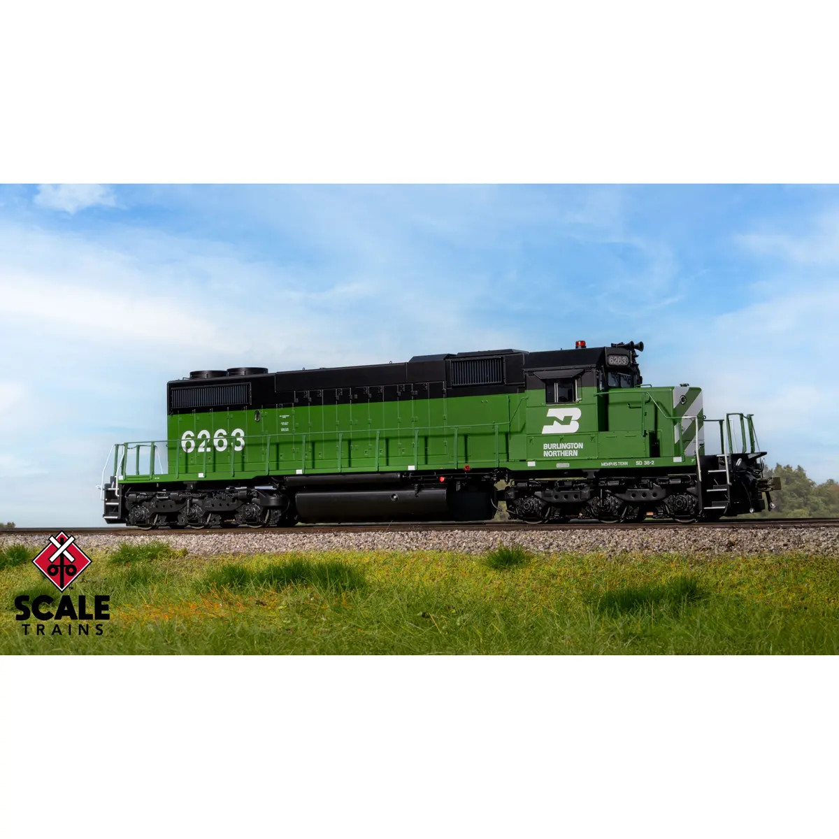 Scale Trains HO Rivet Counter SD38-2 Burlington Northern "Non Dynamic" w/ DCC & Sound