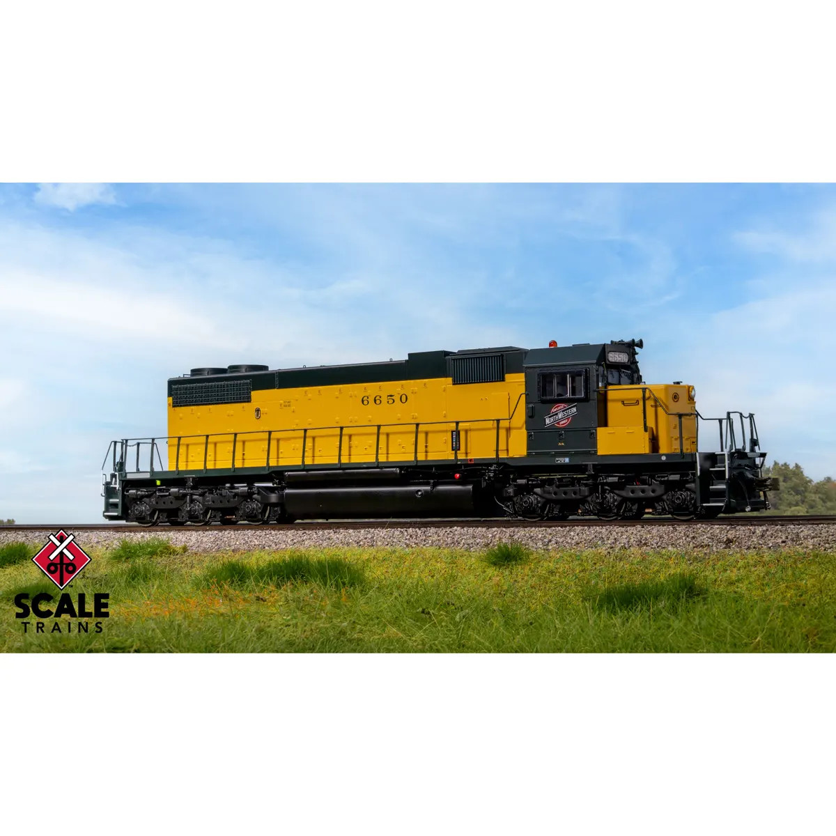 Scale Trains HO Rivet Counter SD38-2 Chicago Northwestern w/ DCC & Sound