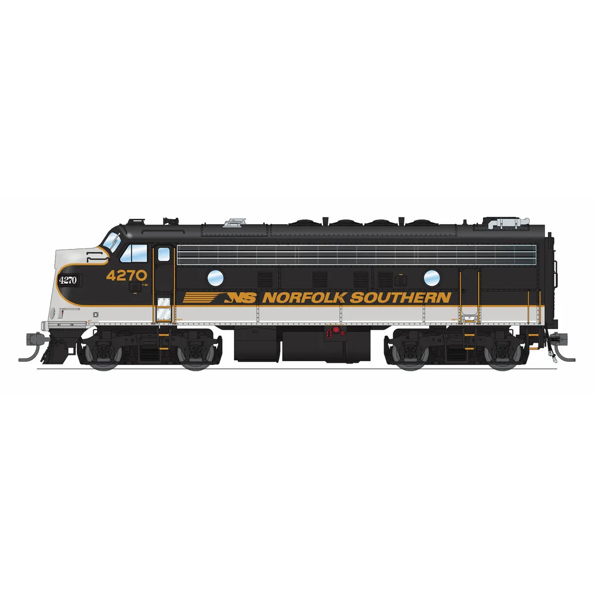 Broadway Limited Paragon 4 HO F7A Norfolk Southern "Tuxedo" w/ DCC & Sound