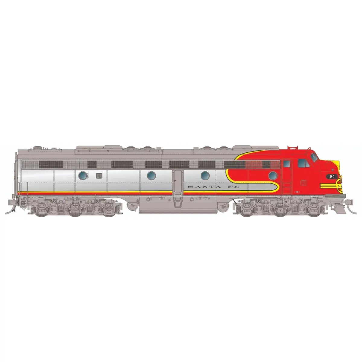 Rapido HO E8A Santa Fe "Warbonnet"