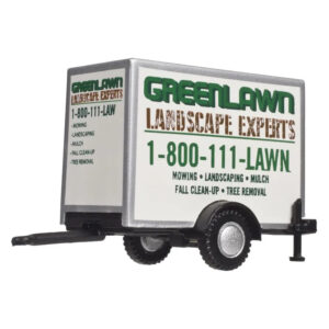 Atlas HO Box Trailer Green Lawn Landscaping