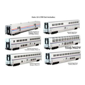 Kato N Amtrak Superliner "Phase VI" 6 Car Set