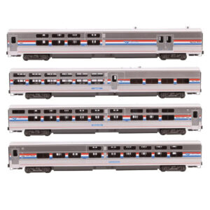 Kato N Amtrak Viewliner II "Phase III" (2 Sleepers, Baggage-Dorm, Diner) 4 Car Set