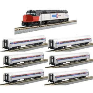 Kato N Amtrak SDP40F & Amfleet "Phase I" w/ DCC 7 Unit Set