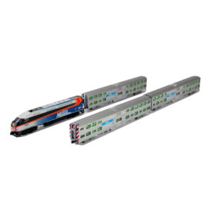 Kato N Metra MP36PH & Gallery Cars "Coach & Cab" w/ DCC 4 Unit Set