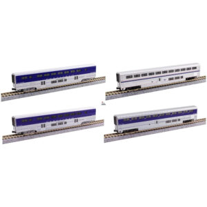 Kato N Amtrak Pacific Surfliner "2 Coaches, 2 Surfliners" 4 Car Addon Set