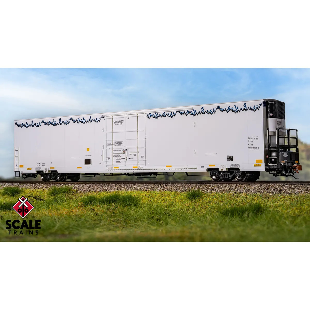 Scale Trains HO Rivet Counter Trinity 82' Reefer Data Only "Roofline Icicles, Carrier"