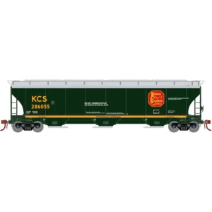 Athearn Genesis HO Trinity 3 Bay Covered Hopper Kansas City Southern "Southern Belle"
