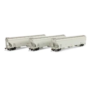 Athearn Genesis HO Trinity 3 Bay Covered Hopper Tate & Lyle "Plain, STLX" 3 Pack