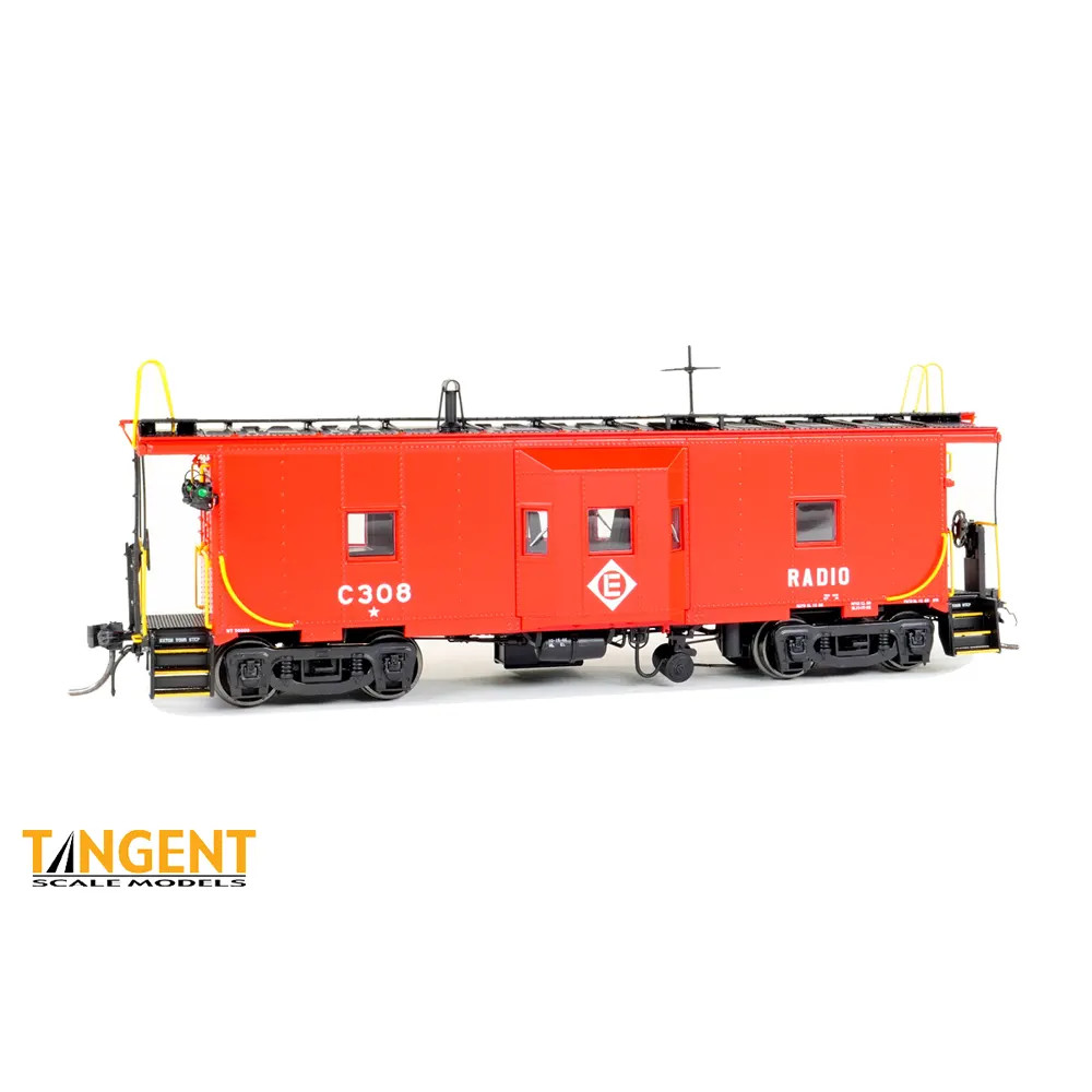Tangent HO ICC Erie Bay Window Caboose Erie Lackawanna "Simplified" w/ Lights