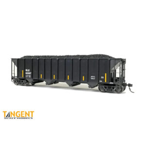 Tangent HO PS 3400cf Quad Coal Hopper Bessemer & Lake Erie "Conspicuity Stripes"