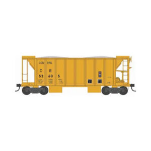 English's Model Railroad HO 70 Ton 2 Bay Ballast Hopper with Side Chutes Conrail "Yellow" - Kit
