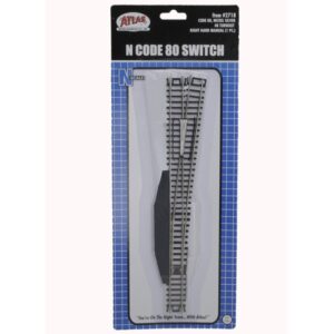 Atlas N - Code 80 #8 Manual Turnout (Right Hand)