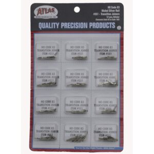 Atlas HO - Code 83/Code 100 Transition Joiners - 12 Pack (1 Blister)