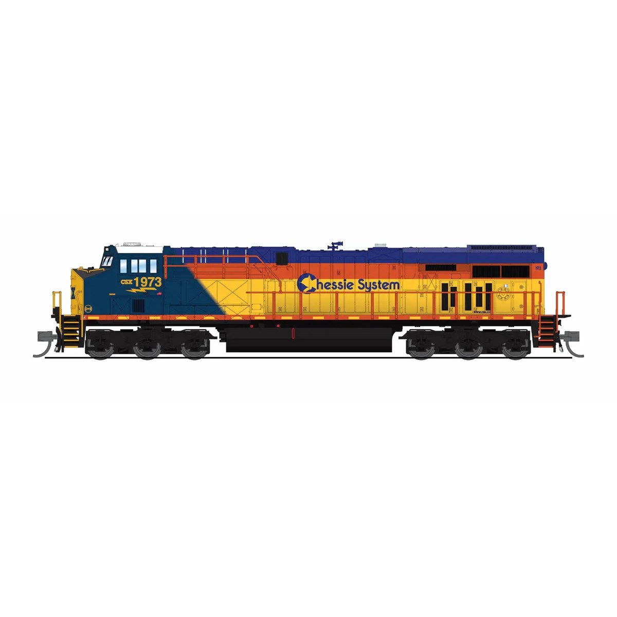 Broadway Limited Paragon 4 N ES44 CSX "Chessie Heritage" w/ DCC & Sound #1973