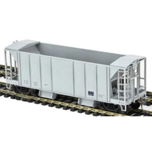 English's Model Railroad HO 70 Ton 2 Bay Ballast Hopper Data Only "No Center Rib, Light Gray" - Kit