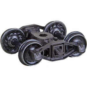 Kadee - 1581 - HO Bettendorf T-Section Self Centering Caboose Trucks w/ 33" Ribbed Back Code 88 Semi-Scale Wheels "HGC" - 1 Pair