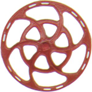 Kadee - 2031 - HO Equipco Brake Wheel "Red Oxide" - 8 Pack