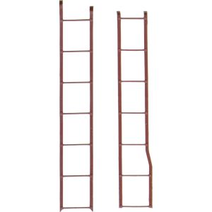 Kadee - 2102 - HO Ladders Ends & Sides "Boxcar Red" - 4 Pieces