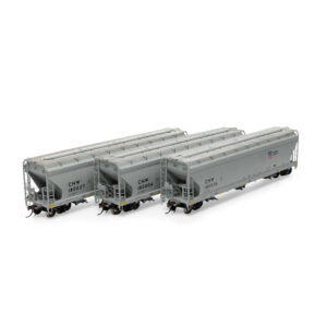 Athearn Genesis HO ACF 4600 Covered Hopper Union Pacific "CNW Reporting Mark" 3 Pack