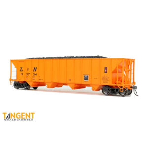 Tangent HO Bethlehem 3350cf Quad Coal Hopper Louisville & Nashville "As Delivered, Orange"