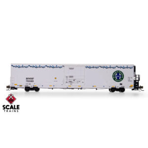Scale Trains N Rivet Counter Trinity 82' 7883 Reefer BNSF "Smooth Door, Early Thermo King HVAC" w/ DCC & Sound