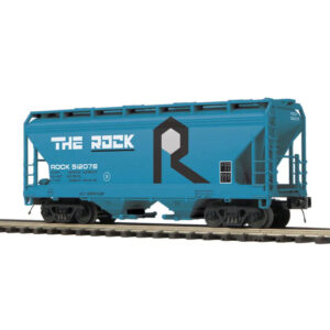 Atlas O Premier 3 Rail ACF 2 Bay Centerflow Covered Hopper Rock Island "Blue"