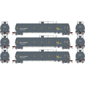 Athearn Genesis HO 33,900 Gallon LPG Tank Car GATX "Gray" 3 Pack