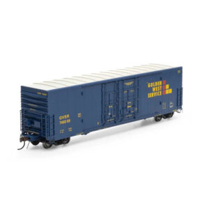 Athearn Genesis HO 50' PC&F Box Car Golden West Service "GVSR, Riveted w/ 8' & 6' Youngstown Doors"