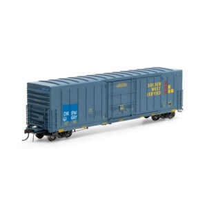Athearn Genesis HO 50' PC&F Box Car Denver & Rio Grande "ex Golden West, Rib Side w/ 10' 6" Door"