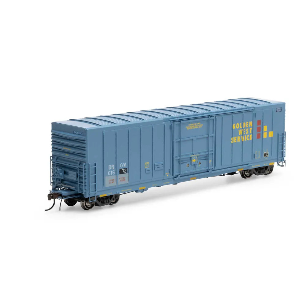 Athearn Genesis HO 50' PC&F Box Car Denver & Rio Grande "ex Golden West, Rib Side w/ 10' 6" Door" - Image 2