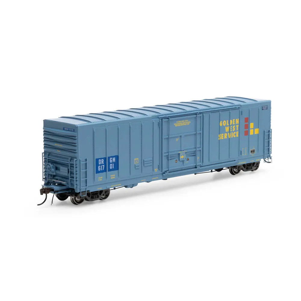 Athearn Genesis HO 50' PC&F Box Car Denver & Rio Grande "ex Golden West, Rib Side w/ 10' 6" Door" - Image 3