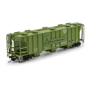 Athearn Genesis HO PS-2 2893 3 Bay Covered Hopper Weyerhauser "WTCX" #088