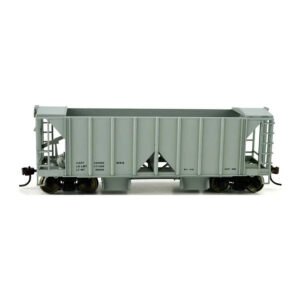 Bowser HO 70 Ton 2 Bay Ballast Hopper with Side Chutes Dimensional Data Only "Open Sides, Gray"