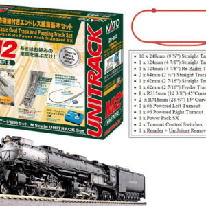 Kato N M2 Basic Oval and Passing Track Starter Set w/ Union Pacific Big Boy 4014 & Power Pack