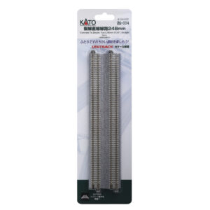 Kato N - Unitrack 248mm (9-3/4") Concrete Tie Double Track Straight - 2 Pack