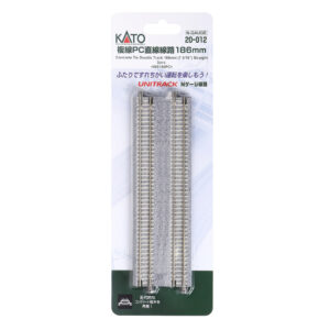 Kato N - Unitrack 186mm (7-5/16") Concrete Tie Double Track Straight - 2 Pack