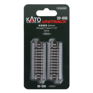 Kato N - Unitrack 64mm (2-1/2") Straight - 2 Pack