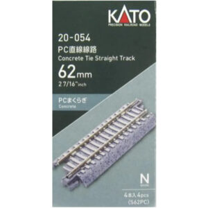 Kato N - Unitrack 62mm (2-7/16") Concrete Tie Straight - 4 Pack